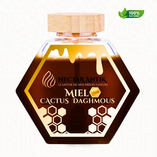 Miel de Cactus Euphorbe Daghmous - Origine Maroc - 120g