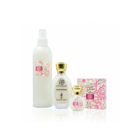 MUSK TAHIRA SILK COFFRET EAU DE PARFUM BRUME MUSC ET BAKHOUR ARABIYAT